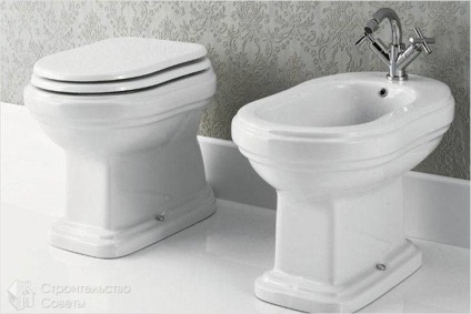 A WC-ragasztó - kötés részei a vécécsésze