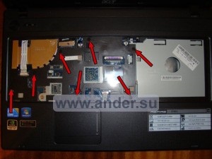 Tisztítása notebook por (5742) Tisztítása notebook a portól