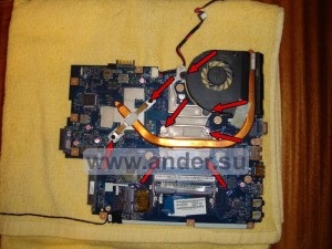 Tisztítása notebook por (Acer Aspire 5742) Tisztítása notebook a portól