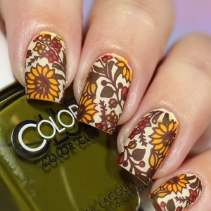 Nail design napraforgó (szegek) Nails tervezés napraforgó