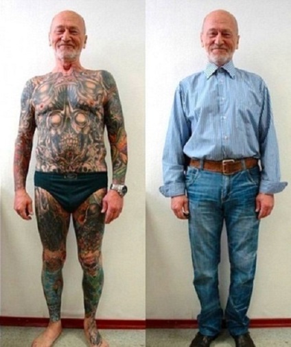 Ezek az idős emberek, a tetoválás egyértelműen megválaszolni a kérdést, hogy hogyan fog kinézni 40 év