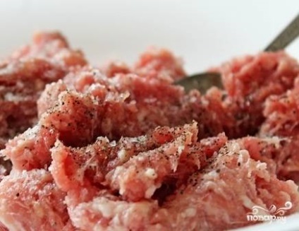 A darált húst burgonyával a sütőben - lépésről lépésre recept fotók