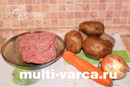 Húsgombóc multivarka burgonya (burgonya) Húsgombócokat burgonya multivarka