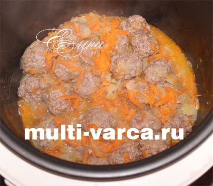 Húsgolyók burgonya multivarka (húsgombóc) Húsgombócokat burgonya multivarka