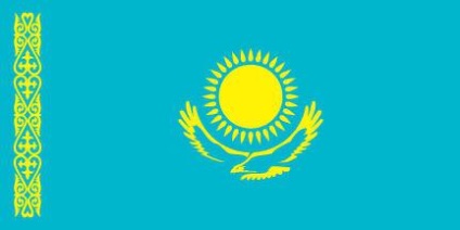 A karok és a zászló Kazahsztánban leírás és a szimbolizmus
