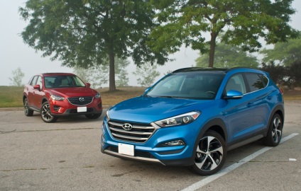 Hyundai Tucson és Mazda CX-5 összehasonlítani két stilyagi