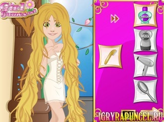 Game Rapunzel frizura lányok (frizura) Games frizurával lányoknak Rapunzel