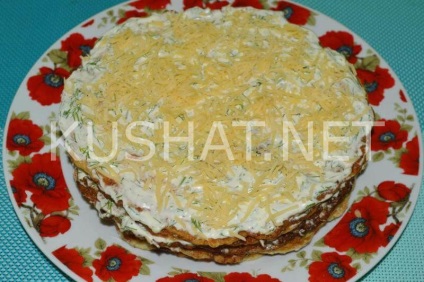 Kabachkovaja torta (cake csontvelő-lépésben recept) tök torta