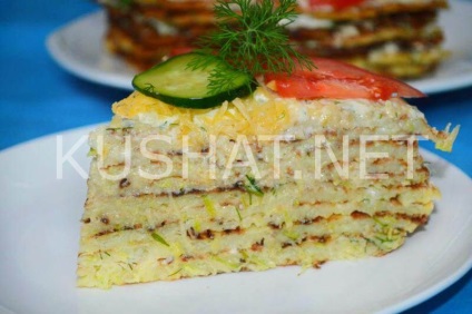 Kabachkovaja torta (cake kabachkovaja lépés) tök torta