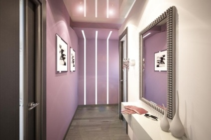 Hogyan lehet díszíteni a szobát segítségével lila tapéta bármilyen színkombinációval lila tapéta