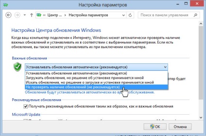 Hogyan tilthatom le a Windows 8 frissítés saját
