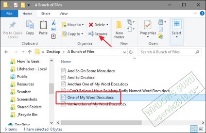 Hogyan batch több fájl átnevezése a Windows operációs rendszer (átnevezés) Hogyan batch több fájl átnevezése Windows operációs rendszer