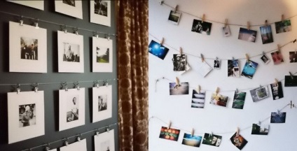 Hogyan akasztani képek a falon szép (fotó)