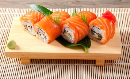 Hogyan készítsünk sushi Philadelphia recept fotó, összetételét, kalória