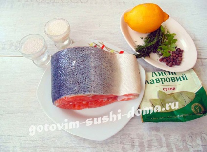 Hogyan savanyú piros hal otthon sushi előkészítés (a lé piros hal) Hogyan savanyú piros hal, sushi előkészítés otthon