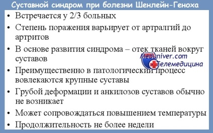 Clinic-Henoch purpura betegség (a tünetek Henoch-Schönlein) Clinic betegség-Henoch purpura
