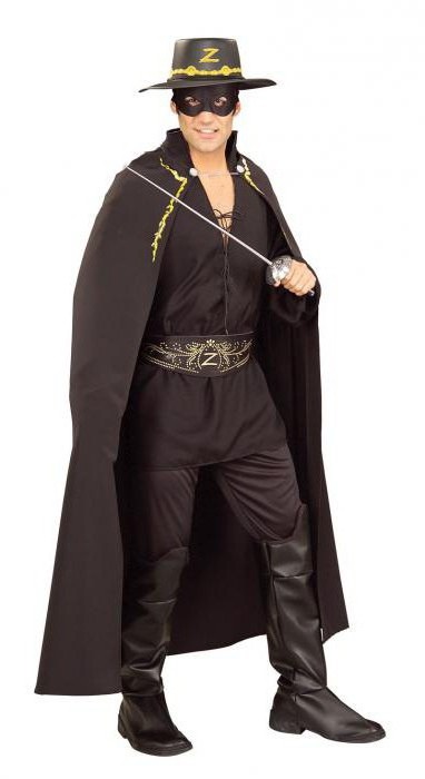Zorro jelmez - divatos ruhát egy fiú kezét
