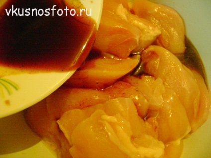 Csirke filé szezámmagos, ízletes fényképpel (filé) Csirke filé szezámmagos, ízletes fotókkal