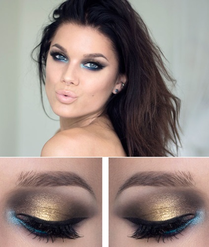 Make-up az új 2018 fényképpel (New szem smink) Make-up az új 2018 fényképpel
