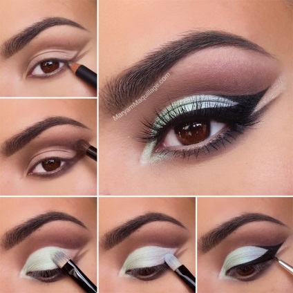 Make-up az új 2018 fényképpel (smink barna szeme) Make-up az új 2018 fényképpel