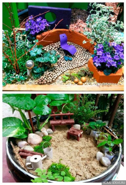 Mini kert egy bankot kezük (a pot) Mini kert egy bankot kezük
