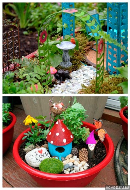 Mini kert egy bankot a kezüket (mini-kert) Mini kert egy bankot kezük