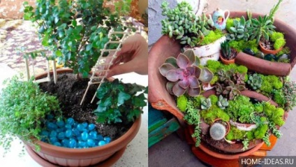 Mini kert egy bankot kezük (a pot) Mini kert egy bankot kezük