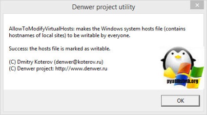 Denwer nem működik a rendszer felállítása Windows és Linux szerverek