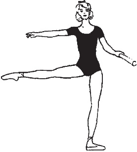 A karok és a lábak klasszikus tánc
