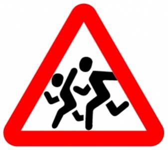 Figyelmeztető útjelző táblák képekben