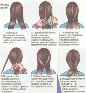 Fishtail frizura - fotó és háló rendszer (frizura) Fishtail frizura - fotó és háló program