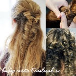Fishtail frizura - fotó és háló rendszer (szövés) Fishtail frizura - fotó és háló program