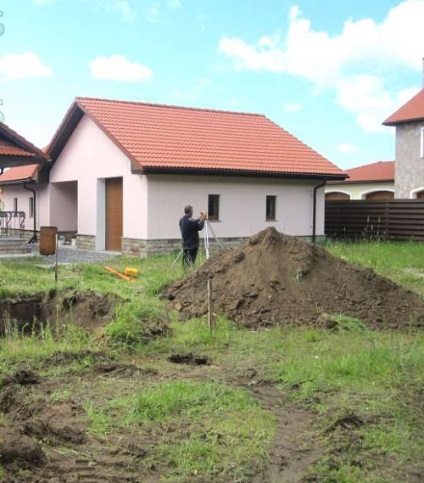 Fejlesztési talaj feltárt árok, az árok, kotró