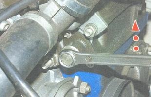Lánc feszültséget beállító vezérműtengely hajtómotor VAZ-2106 (lánc) Lánc feszültség beállító cam-meghajtó motor 2106 vázák