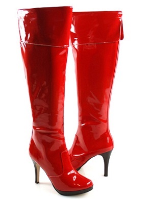 Abból, amit viselni piros csizmát fotó, divat cipő