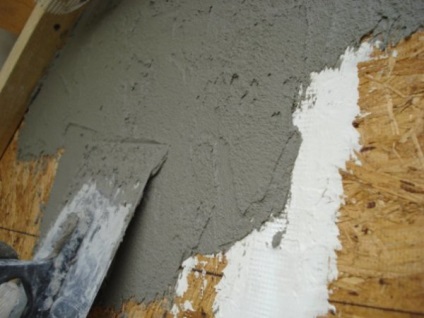 Gipsz OSB dekoratív, homlokzat, vakolat e lemez a vakolat meg a kezét, (külső) Gipsz OSB dekoratív, homlokzat, vakolat, hogy födém vakolt saját kezűleg,