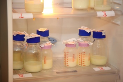 Hogyan anyatej hűtőszekrényben tároljuk, és szobahőmérsékleten
