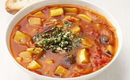 Ratatouille leves - recept fotókkal (Put egy kanál olaj) Ratatouille leves - recept fotókkal