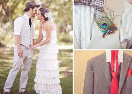 Az esküvő a stílus 20-as ruhák, kiegészítők, smink, környezet, és még sok más - a menyasszony-nn