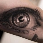 Eye Tattoo háromszögben érték, fotók, vázlatok (szem) Eye Tattoo háromszögben érték, és a miniatűrök