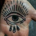 Eye Tattoo háromszögben érték, és a miniatűrök