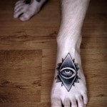 Eye Tattoo háromszögben érték, fotók, vázlatok (tetoválás) Eye Tattoo háromszögben érték, és a miniatűrök