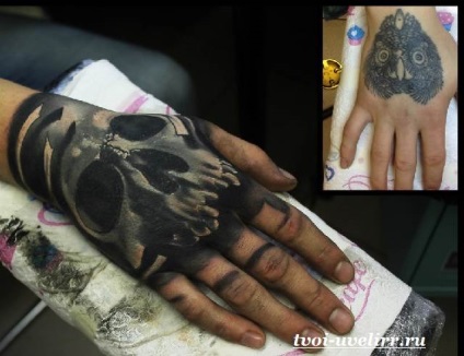 Tetoválás a kezét (tetoválás a kezét. Az érték a tetoválás a csuklóján. Vázlatok és fotók tetoválás a kezét) Tattoo csuklóján