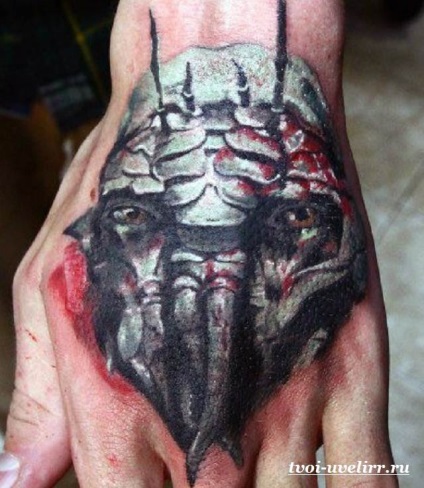 Tetoválás a kefét (tetoválás a kezét) Tattoo csuklóján