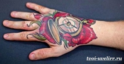 Tetoválás a kefe (ecset vázlatok tetoválás) Tattoo csuklóján