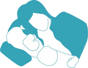 Kényelmes testtartást szoptatás