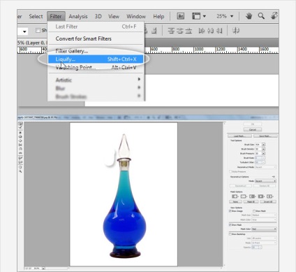 Lecke eszköz photoshop folyósítja el (Photoshop) Lecke photoshop Cseppfolyósítás eszköz