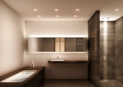 A fürdőszoba a stílus hi-tech fotó fürdőszoba és belső design, high-tech  csempe