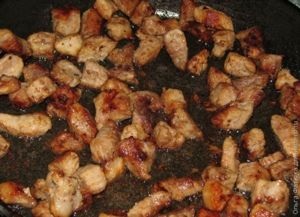 Grillezett sertés gombával (sertés receptek. Receptek a gomba) Grillezett sertés gombával
