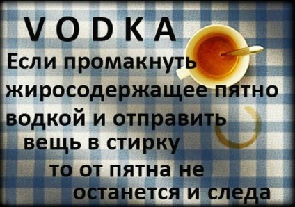 25 opciók használata vodka nem szándékosan! Ott vodka a házban azt jelenti, hogy védettek!